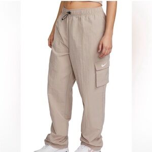 Nike Women's Beige Cargo Joggers